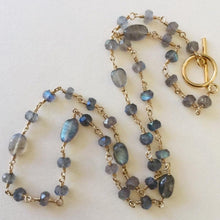 Load image into Gallery viewer, Labradorite Toggle Necklace
