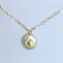 Load image into Gallery viewer, Gold Necklace with Pearl Drop - Florence