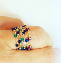 Load image into Gallery viewer, Onyx Bead Ring - Bonbon