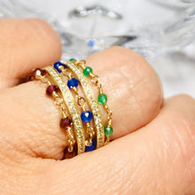 Load image into Gallery viewer, Onyx Bead Ring - Bonbon