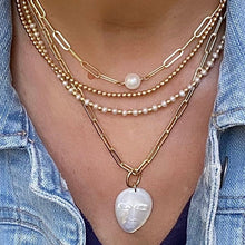 Load image into Gallery viewer, Mother of Pearl Moon Face