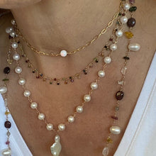 Load image into Gallery viewer, Gemstone Cluster Necklace - Boho