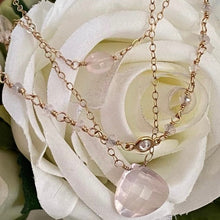 Load image into Gallery viewer, Tiny Rose Quartz Beads Choker