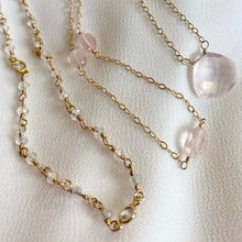 Load image into Gallery viewer, Tiny Rose Quartz Beads Choker