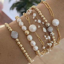 Load image into Gallery viewer, Pearl Cluster Bracelet - Boho