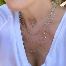 Load image into Gallery viewer, Aquamarine Cluster Necklace - Nice