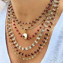 Load image into Gallery viewer, Aquamarine Beads Necklace - Flo