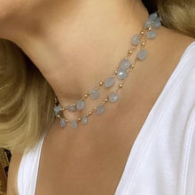 Load image into Gallery viewer, Blue Chalcedony Necklace - Positano