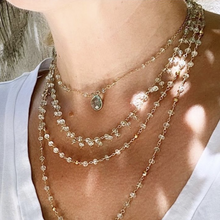 Load image into Gallery viewer, Gold necklace with Topaz