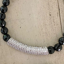 Load image into Gallery viewer, Black Onyx with Pave Bar