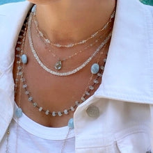 Load image into Gallery viewer, Gold necklace with Topaz