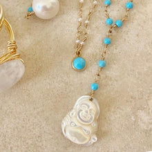 Load image into Gallery viewer, Turquoise Necklace with Buddha