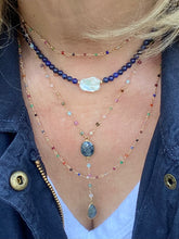 Load image into Gallery viewer, Long Multi Color Gemstone Mix Necklace