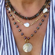 Load image into Gallery viewer, Mother of Pearl Moon Face