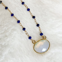 Load image into Gallery viewer, Lapis Necklace with Opalite