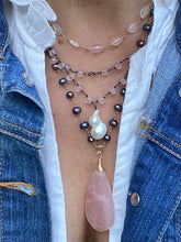 Load image into Gallery viewer, Rose Quartz Necklace - Pink