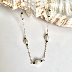 PEARL GOLD NECKLACE - TIN CUP