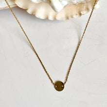 Load image into Gallery viewer, Gold Necklace with Disc
