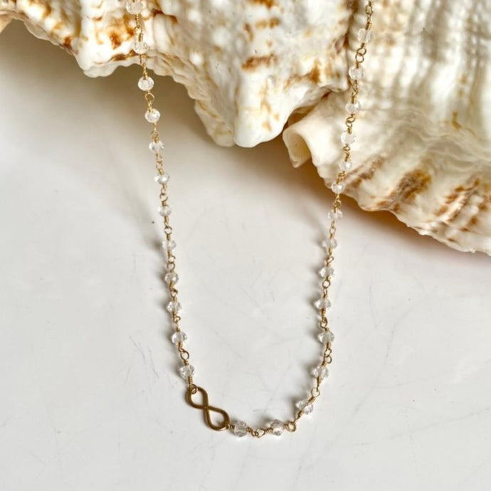 CRYSTAL NECKLACE - INFINITY