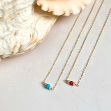 Load image into Gallery viewer, GOLD NECKLACE WITH GEMSTONE - KIRA
