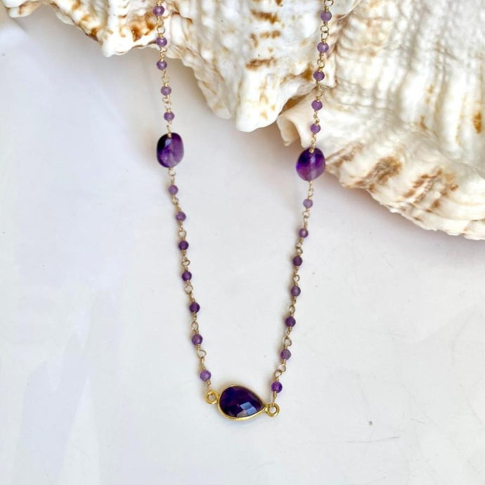 Amethyst Necklace - Tina