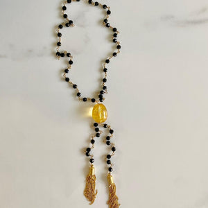 Black Spinel Necklace - Sunny