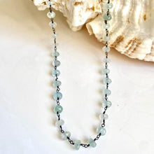Load image into Gallery viewer, AQUAMARINE BEADS NECKLACE - FLORENCE
