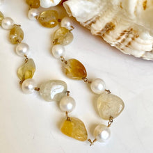 Load image into Gallery viewer, CITRINE AND PEARL NECKLACE - SOLE
