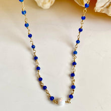 Load image into Gallery viewer, CHALCEDONY NECKLACE - BLU
