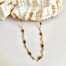 Load image into Gallery viewer, HEMATITE NECKLACE - GOLDIE
