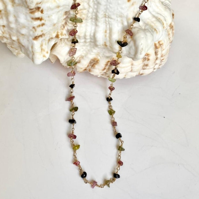 TOURMALINE CHIP NECKLACE - VERONA