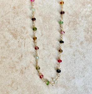 Gemstone Necklace Rosary Style