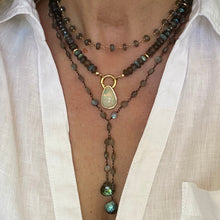 Load image into Gallery viewer, LABRADORITE NECKLACE WITH COIN - VICTORIA
