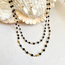 Load image into Gallery viewer, BLACK SPINEL NECKLACE - DODI
