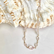 Load image into Gallery viewer, Rose Quartz Necklace - Dora
