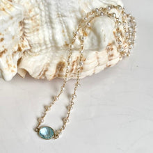 Load image into Gallery viewer, PEARL TOPAZ NECKLACE - SKY
