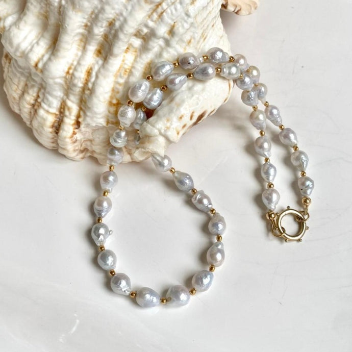 BAROQUE PEARL NECKLACE - ANJOU