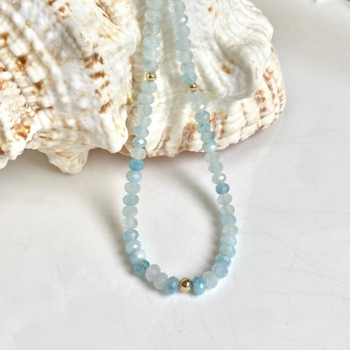 AQUAMARINE NECKLACE - MAYA