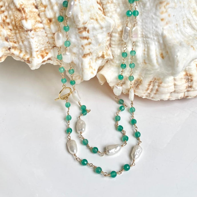 Onyx Necklace - Apple
