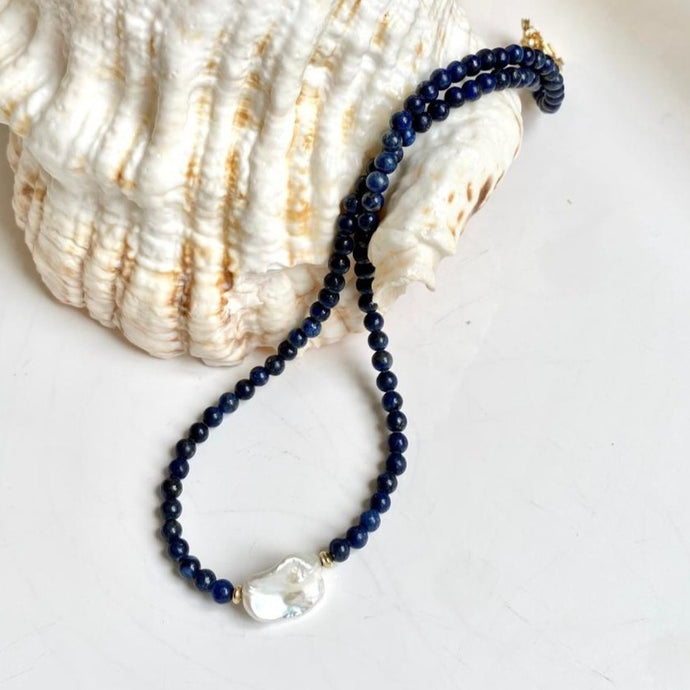 LAPIS NECKLACE - ABI