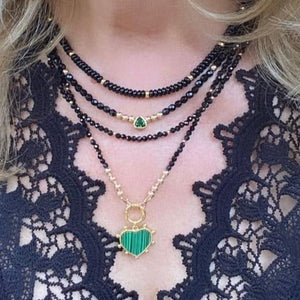 Black Spinel Necklace - Makeda