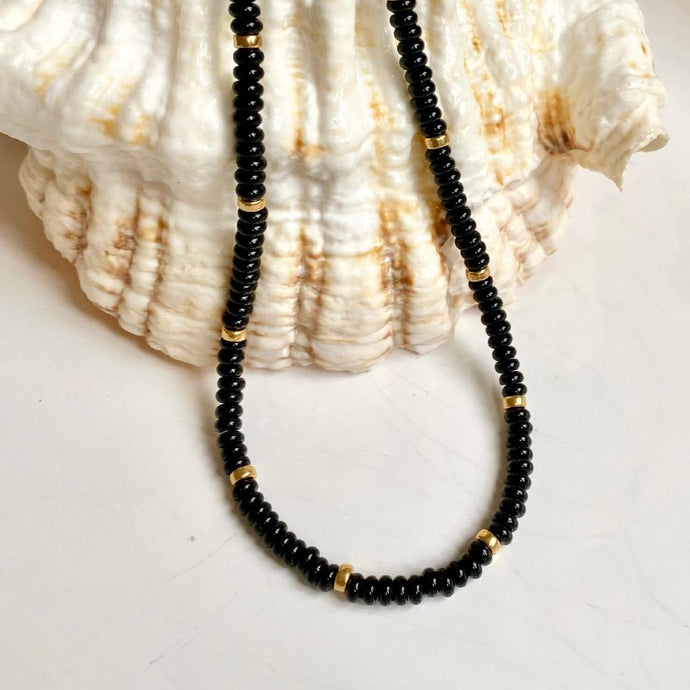 BLACK ONYX NECKLACE - BAKI