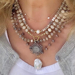 MOONSTONE NECKLACE - SPLASH