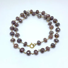 Load image into Gallery viewer, MOONSTONE NECKLACE - MOLTO CHOCOLATO
