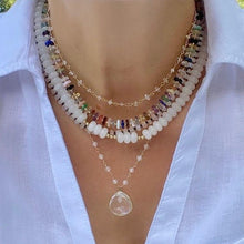 Load image into Gallery viewer, Cubic Zirconia Beads Necklace with Crystal
