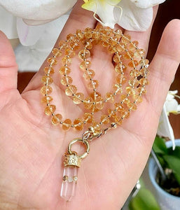 CITRINE NECKLACE - GOLDA