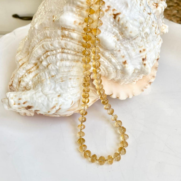 CITRINE NECKLACE - GOLDA