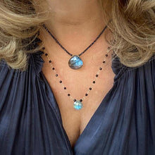 Load image into Gallery viewer, BLACK SPINEL NECKLACE - ATHENA
