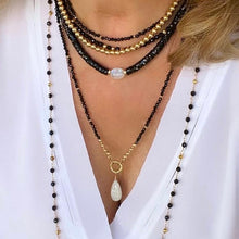 Load image into Gallery viewer, Black Spinel Necklace - Cleo

