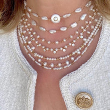 Load image into Gallery viewer, Pearl necklace rosary style
